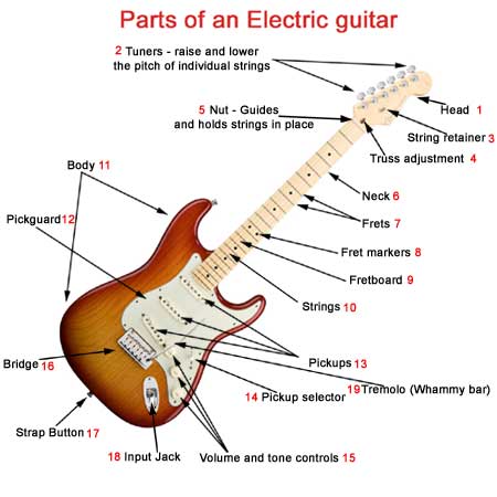 Parts Of An Electric Guitar Lg 